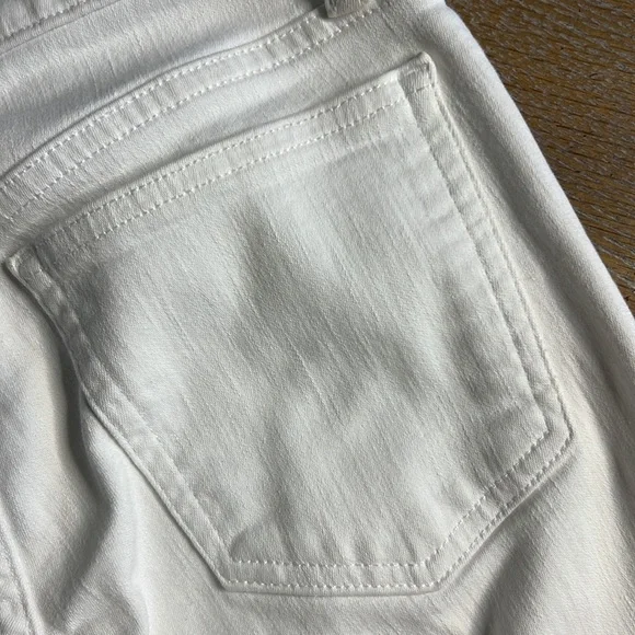 J. CREW JEAN 9” High-Rise Toothpick White Denim Jean 27 - Picture 6 of 9